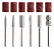 KIT BROCAS PARA POLIMENTO DE UNHAS 6 UNID - Imagem 2