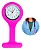 RELOGIO DE LAPELA PINK - Imagem 1