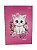 Kit 5 Unid Caderno Univ 96 Fls 1 Mat Com Adesivo Lady Cat - Imagem 1