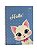 Kit 5 Unid Caderno Univ 96 Fls 1 Mat Com Adesivo Lady Cat - Imagem 4