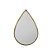 Espelho De Plástico Decorativo Gota 40x60cm Mdl - Imagem 1