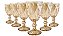 Taça Diamante Ambar 340ml Kit 6 Pçs Original Glass Gl7642 - Imagem 1