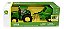 Miniatura Trator 7270r + Enfardadeira 560r John Deere 1/32 Cor Verde-escuro - Imagem 3