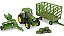 Miniatura Trator John Deere 6210R Com Enfardadeira + Fenos 1/64 - Imagem 1
