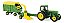 Miniatura Trator John Deere 4960 Com Vagão De Forragem 1/64 - Imagem 1