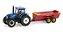 Miniatura Trator New Holland T6.165 + esparramador de adubo - Imagem 1