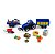 Conjunto com Trator, 2 Reboques e acesórios Set Fazenda New Holland - Mini Work Machines - Maisto - 1/64 - Imagem 2