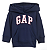 Blusa GAP Moletom Bebe Azul com Rosa - Imagem 1