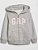 Blusa GAP Moletom Kids Zíper Cinza com Rosa - Imagem 1