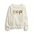 Blusa GAP Moletom Kids Creme Logo Glitter - Imagem 2