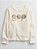 Blusa GAP Moletom Kids Creme Logo Glitter - Imagem 3