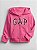 Blusa GAP Moletom Kids Ziper Pink Glitter - Imagem 1