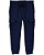 Calça Carters Infantil Moletom Azul Bolsos - Imagem 1