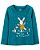Camiseta Carters Bebe Manga Longa Verde Coelho - Imagem 1