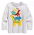 Camiseta GAP Infantil Manga Longa Dinossauros Coloridos - Old Navy - Imagem 1