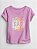 Camiseta GAP Infantil Manga Curta Logo Lilas - Imagem 2