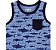Camiseta Carters Bebe Manga Regata Azul Tubarão Oshkosh - Imagem 2