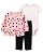 Conjunto Carters 3 pecas Casaco Fleece Rosa Poa - Imagem 1