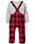 Conjunto Carters 2 pecas Jardineira e Body Natal - Imagem 2