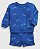 Conjunto GAP Moletom Bebe Azul c/ Bermuda - Imagem 3