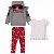 Conjunto Disney 3 pecas Casaco Moletom Minnie - Imagem 3
