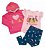 Conjunto Disney 3 pecas Casaco Moletom Princesas - Imagem 8