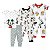 Conjunto Disney 4 pecas Mickey Macacão e Pijama - Imagem 1