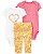 Conjunto Carters 3 pecas Longo Trio Amarelo Flores - Imagem 1