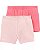 Kit Bermuda Carters Infantil 2 pecas Rosa - Imagem 1