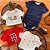 Kit Body Tommy Hilfiger Manga Curta 4 pecas Vermelho e Azul - Imagem 2