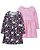 Kit Vestido Carters Manga Longa Rosa Listras e Unicornio - Imagem 1