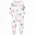 Macacão Carters Fleece Infantil Branco e Rosa Ouriço - Imagem 1