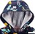 Macacão Carters Moletom Bebe Jumpsuit Azul Flores - Imagem 2