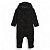 Macacão GAP Moletom Bebe Preto Ursinho Logo - Imagem 1