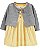 Vestido Carters Amarelo com Cardigan Cinza - Imagem 1