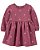 Vestido Carters Moletom Bordo Cristais Manga Longa - Imagem 1