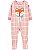Macacão Carters Fleece Infantil Rosa Raposa - Imagem 1