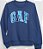 Blusa GAP Moletom Kids Azul Logo Metálico - Imagem 2