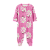 Macacão Carters Fleece Bebe Rosa Flores - Imagem 3