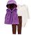 Conjunto Carters 3 pecas Colete Lilas Oncinha - Imagem 1