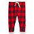 Calça GAP Bebe Algodao Vermelho Xadrez - Imagem 1