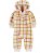 Macacão Carters Fleece Bebe Jumpsuit Xadrez Amarelo - Imagem 1