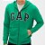 Blusa GAP Moletom Ziper Masculino Verde - Imagem 1