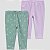 Kit Calça Carters 2 pecas Lilas e Verde Flores - Imagem 1