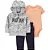 Conjunto Carters 3 pecas Casaco Cinza Leao Roar e Jeans - Imagem 1