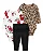 Conjunto Carters 3 pecas Longo Trio Leopardo e Flores - Imagem 1