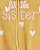 Macacão Carters Fleece Bebe Little Sister Amarelo - Imagem 2