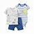 Conjunto Carters 3 pecas Curto Trio Azul Fundo do Mar - Imagem 1