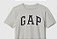 Camiseta GAP Kids Manga Curta Cinza Logo Preto - Imagem 2