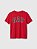 Camiseta GAP Kids Manga Curta Vermelha Logo Preto - Imagem 1